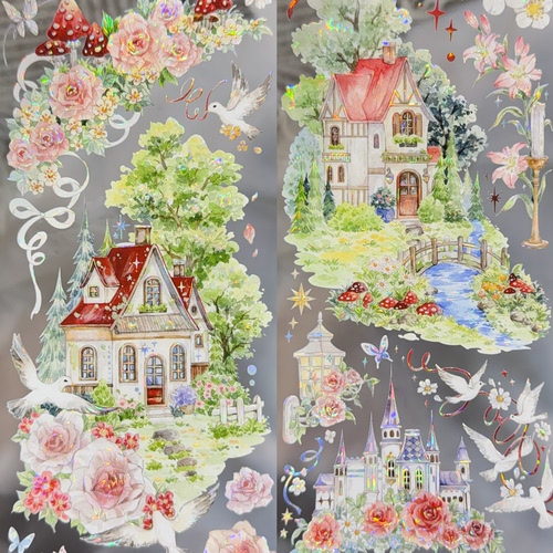 野葵分装手账胶带小红帽豫太太织梦森林绯境灵森森林城堡系流麻