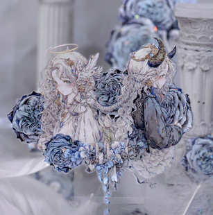 shine&studioVI联名分装胶带圣临神域狮子太太绘人物花流麻咕卡