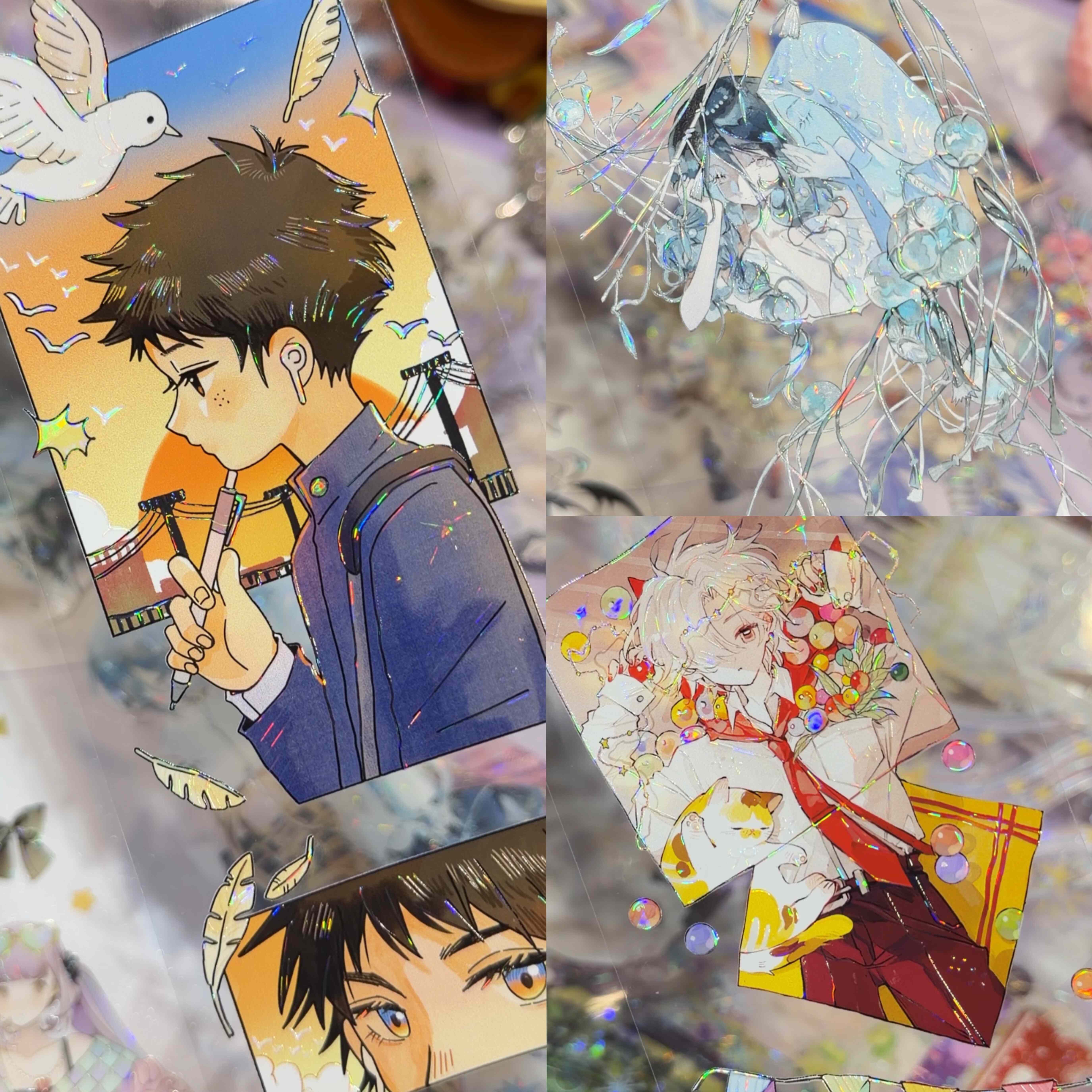 Wines分装手账胶带放课漫笔海的女儿风屿少年人物男孩女孩流麻