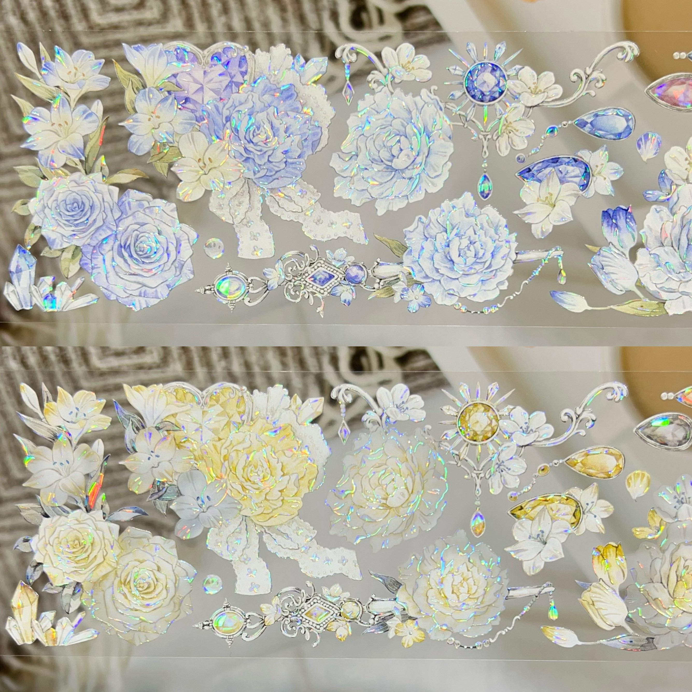冰川分装胶带无人区玫瑰璨珠落月璨珠熔金浅草集花朵合集云集市