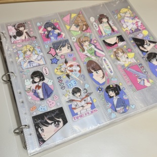 双面装 新款 升级款 手账胶带收纳册大A4款 3格4格 西瓜手账高透顺滑版