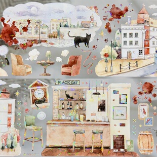 雾中星分装手账胶带迷雾侦探事务所剧院终幕雾都猫影侦探系家具房