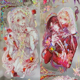 XXstudio分装胶带圣礼歌极昼夜郁殷染PET贝壳光流麻咕卡花朵人物