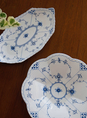 简约半蕾丝唐草餐具餐盘子菜盘家用宴请餐盘