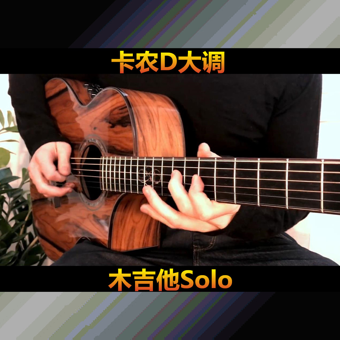 卡农d大调完整版双吉他木吉他solo谱 伴奏音频 同步视频