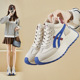 女2025年秋冬新款 厚底百搭运动鞋 爆款 高帮鞋 增高复古软底老爹鞋