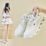 飞织鞋女2025新款夏季网面透气薄款女鞋软底百搭爆款休闲运动网鞋