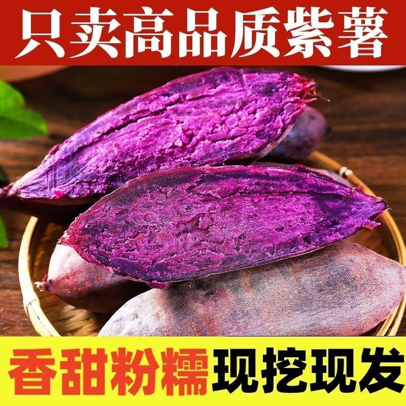 紫薯新鲜板栗红薯番薯地瓜蜜薯糖心9斤当季烟薯香薯蔬菜现挖新鲜