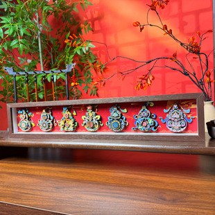 葫芦桌面摆件客厅玄关装饰画非遗剪纸立体画茶室摆台画乔迁礼物