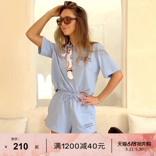 LornaJane运动T恤短裤套装
