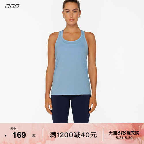 LJ无袖运动背心镂空美背