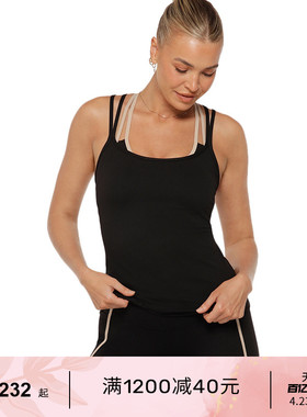 LornaJane运动背心女上衣STRAPPED细肩带交叉美背修身健身跑步