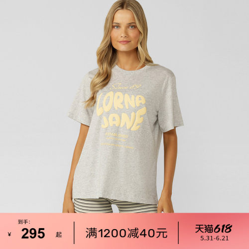 LornaJane轻薄修身瑜伽T恤女