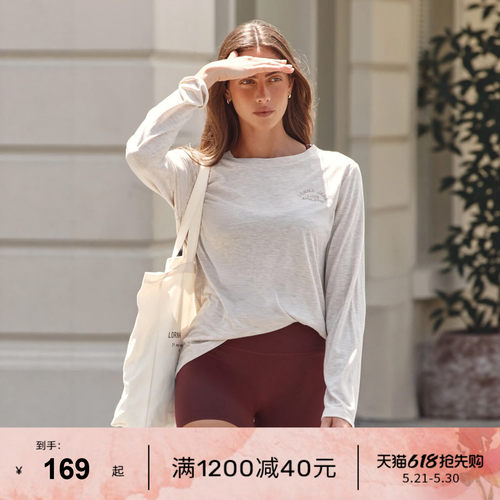 LJ运动瑜伽t恤短袖长袖上衣罩衫