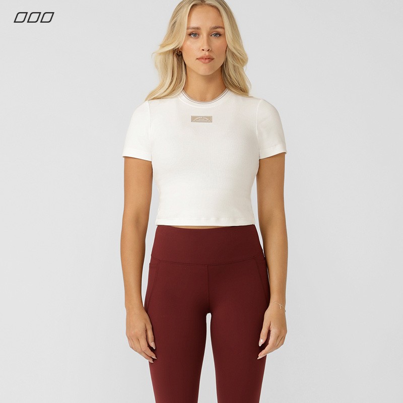 LJ短袖女运动上衣罩衫