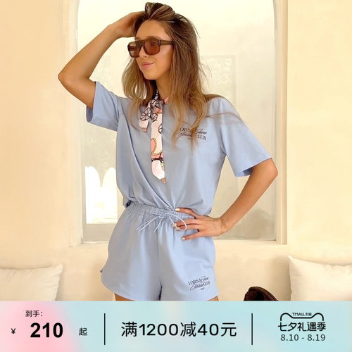 LornaJane运动T恤短裤套装