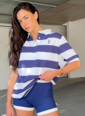 LornaJane网球瑜伽健身运动上衣罩衫短袖T恤瑜伽服POLO健身服女LJ