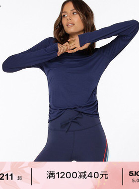 Lorna Jane瑜伽健身修身显瘦长袖T恤运动上衣罩衫Turn瑜伽服女LJ