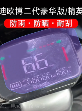 雅迪欧博二代精英豪华运动版仪表液晶显示屏幕保护贴膜非钢化-D盘