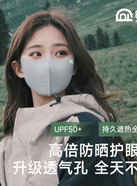 NIDI昵迪防晒口罩冰丝防紫外线女高颜值2025夏季新款轻薄透气立体