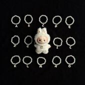 Labubu拉布布娃衣4.0心底密码 字母手工珍珠项链适配mini四代配饰