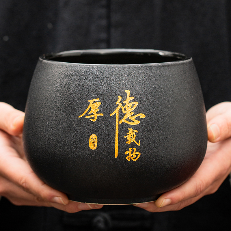 恬静生活中式陶瓷茶洗茶渣缸