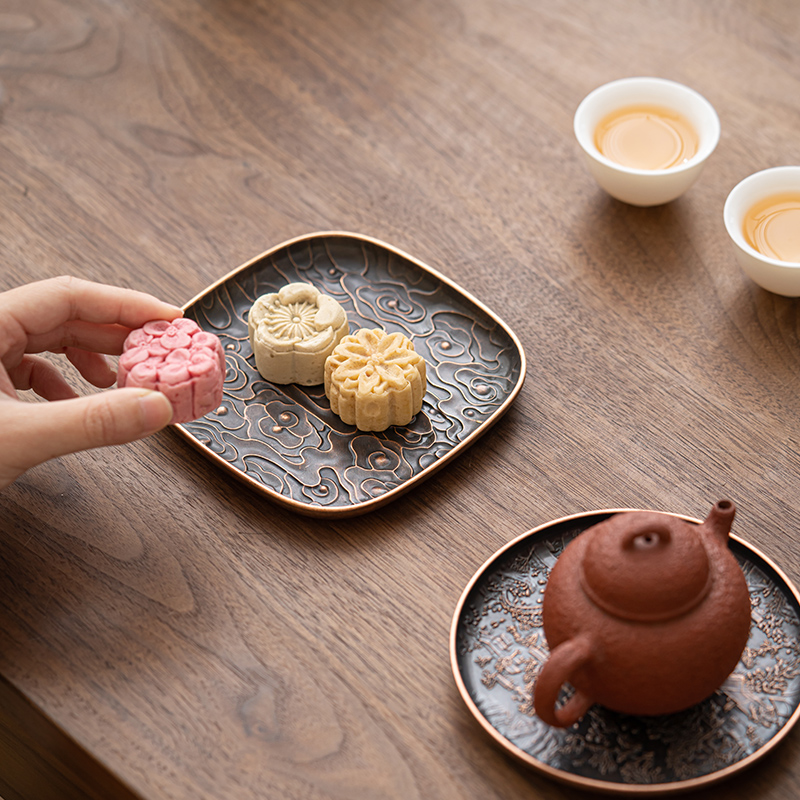 恬静生活中式合金壶承