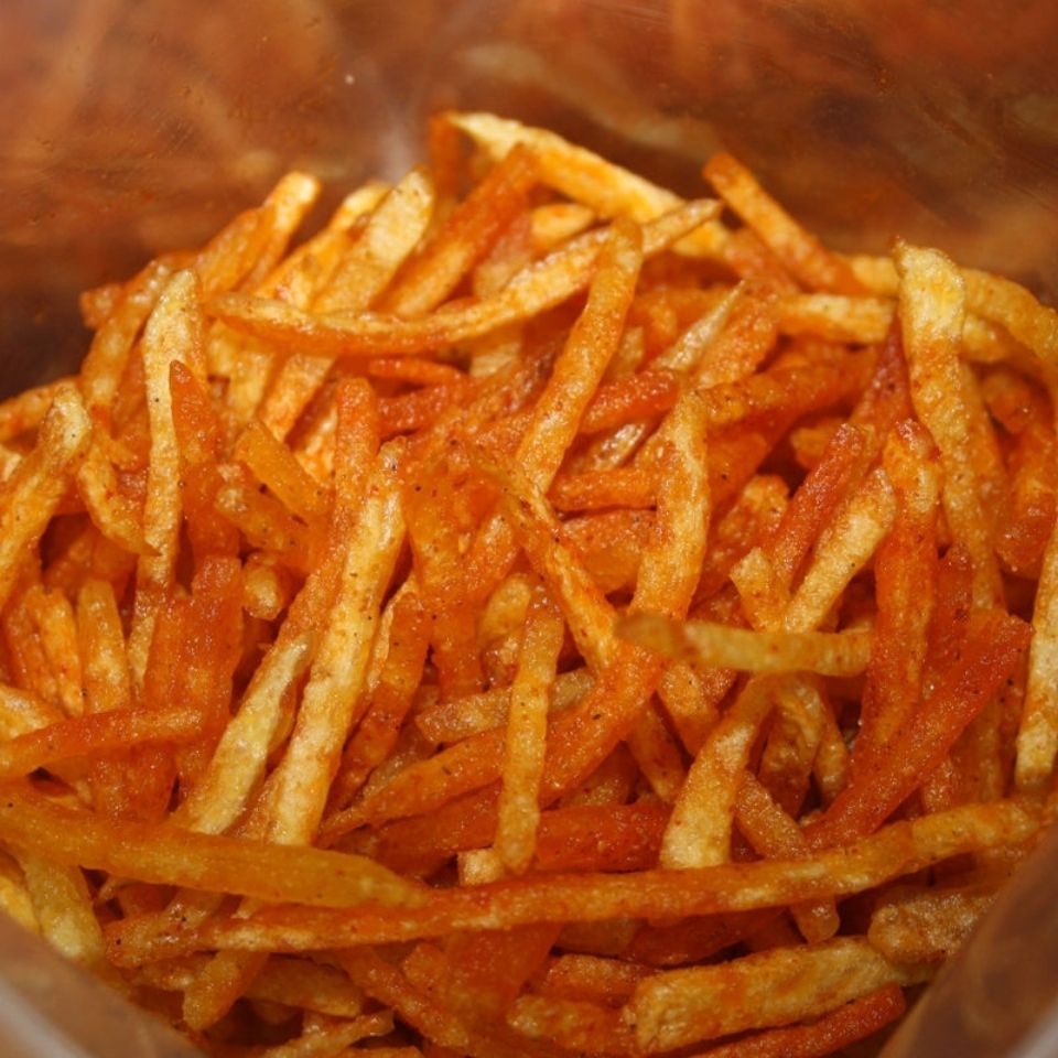 麻辣洋芋丝贵州特产遵义休闲小吃麻辣土豆丝士豆片农家油炸小零食