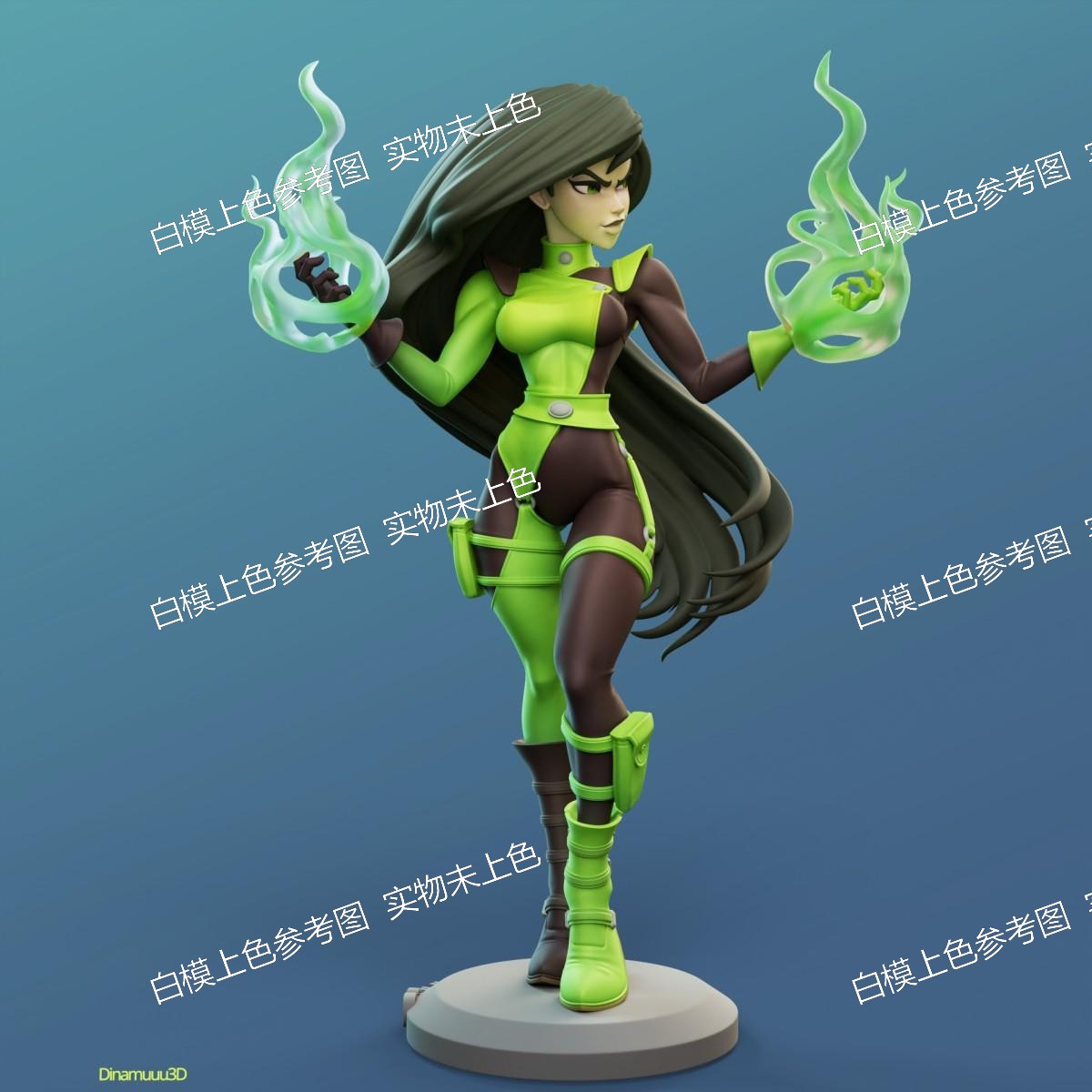 独家gk白模3D 麻辣女孩 席果3d打印模型白模上色练习雕像高颜值