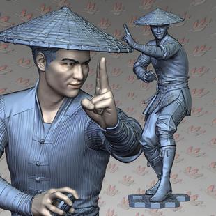 真人快打 雷电3D打印模型STL图纸模型素材白模{自动发货}