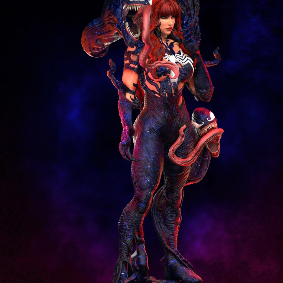 漫威 玛丽&middot;简&middot;沃森3D打印模型STL图纸模型素材白模{自动发货}