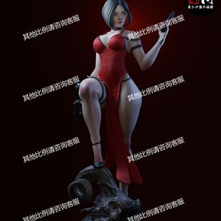 獨家gk白模生化危機 艾達·王3d打印模型白模上色練習雕像高顏值