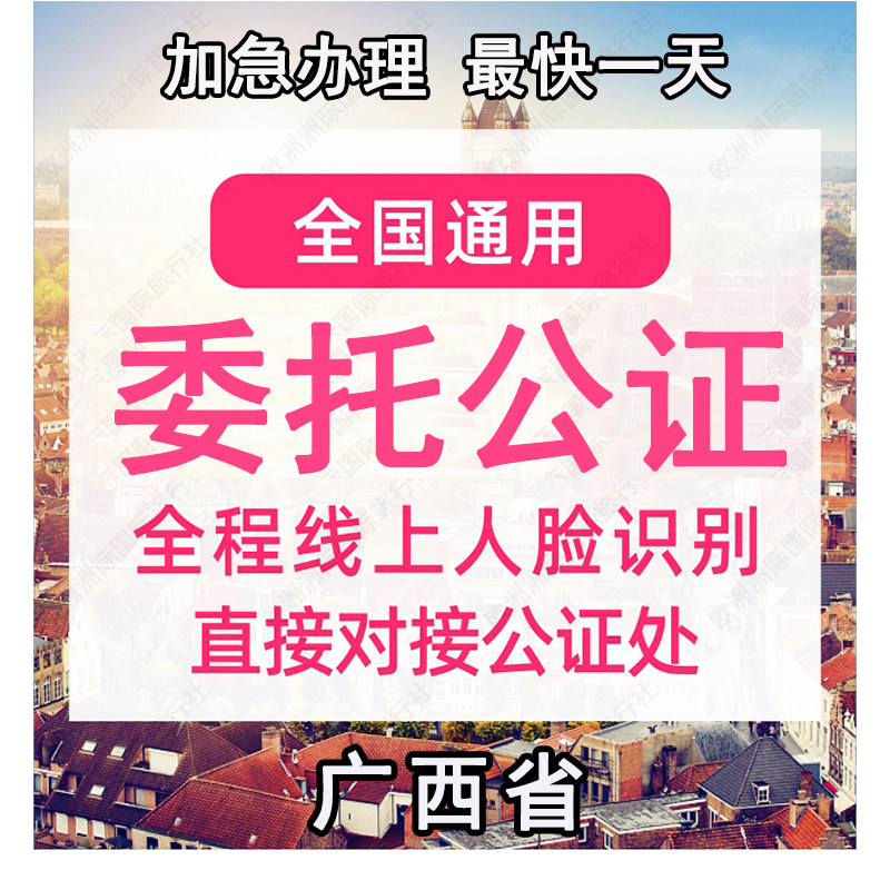 广西省公证处委托书声明签名字出商务服务