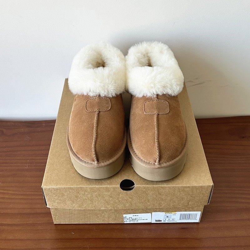 羊皮毛一体真皮羊毛松糕厚底短靴