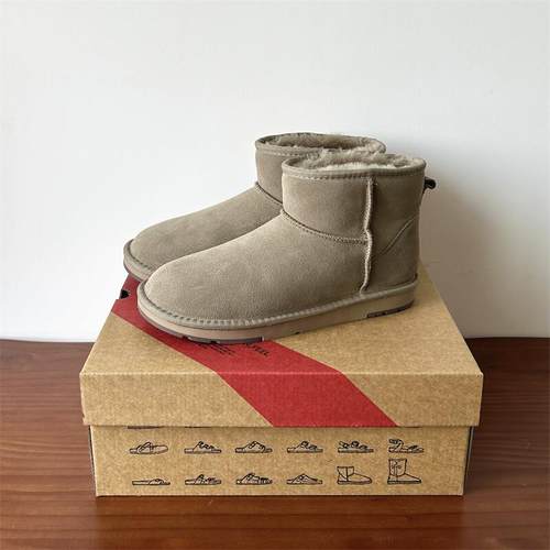 河南桑坡羊皮毛一体雪地靴男加厚