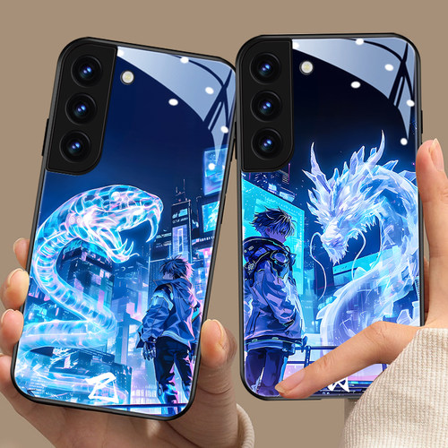 十二生肖三星酷炫玻璃手机壳