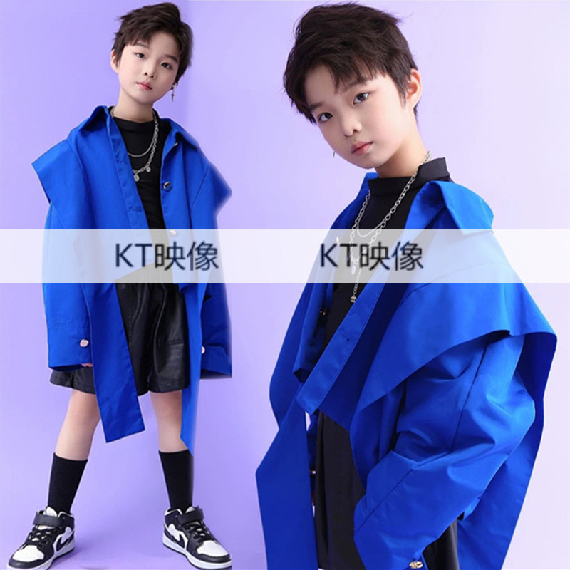 男童克莱因蓝个性写真潮童模卡