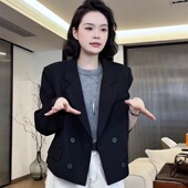 小个子休闲短款 时尚 西装 高级感爆款 西服上衣 外套女2025秋新款 正品