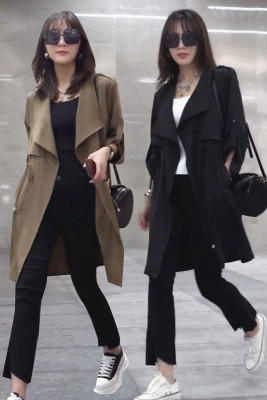 气质薄款风衣外套2022早秋