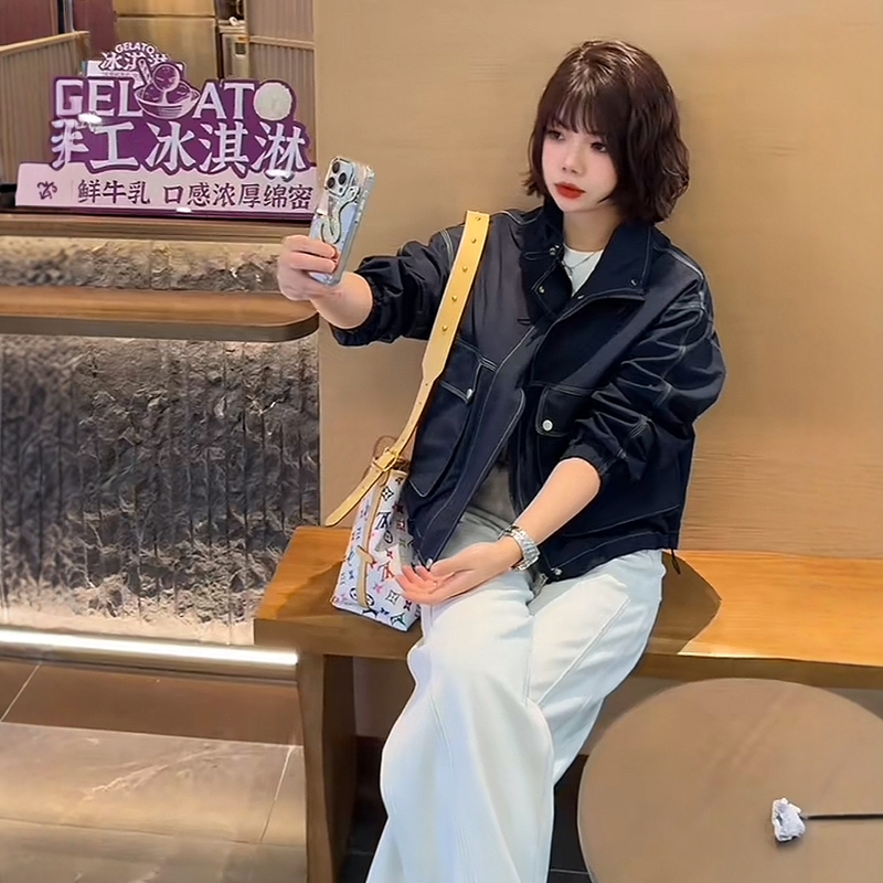 2025春季新款韩版休闲工装短外套