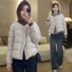 高端白鸭绒圆领羽绒服短外套女2025新款 高级感轻薄保暖面包服 冬季