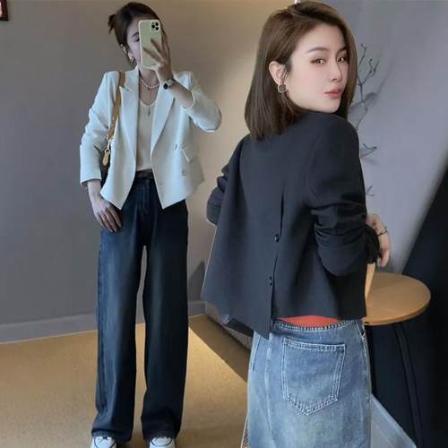 高级感短款小个子西装外套女上衣