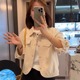 爆款 上衣 今年流行夹克开衫 小个子休闲薄款 水洗棉外套女2025秋新款