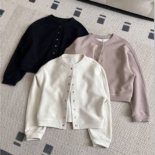 韩系圆领薄款高级感棒球服短外套