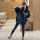 加棉加厚牛仔外套女装 冬季 爆款 今年流行时尚 韩系超好看中长款 上衣