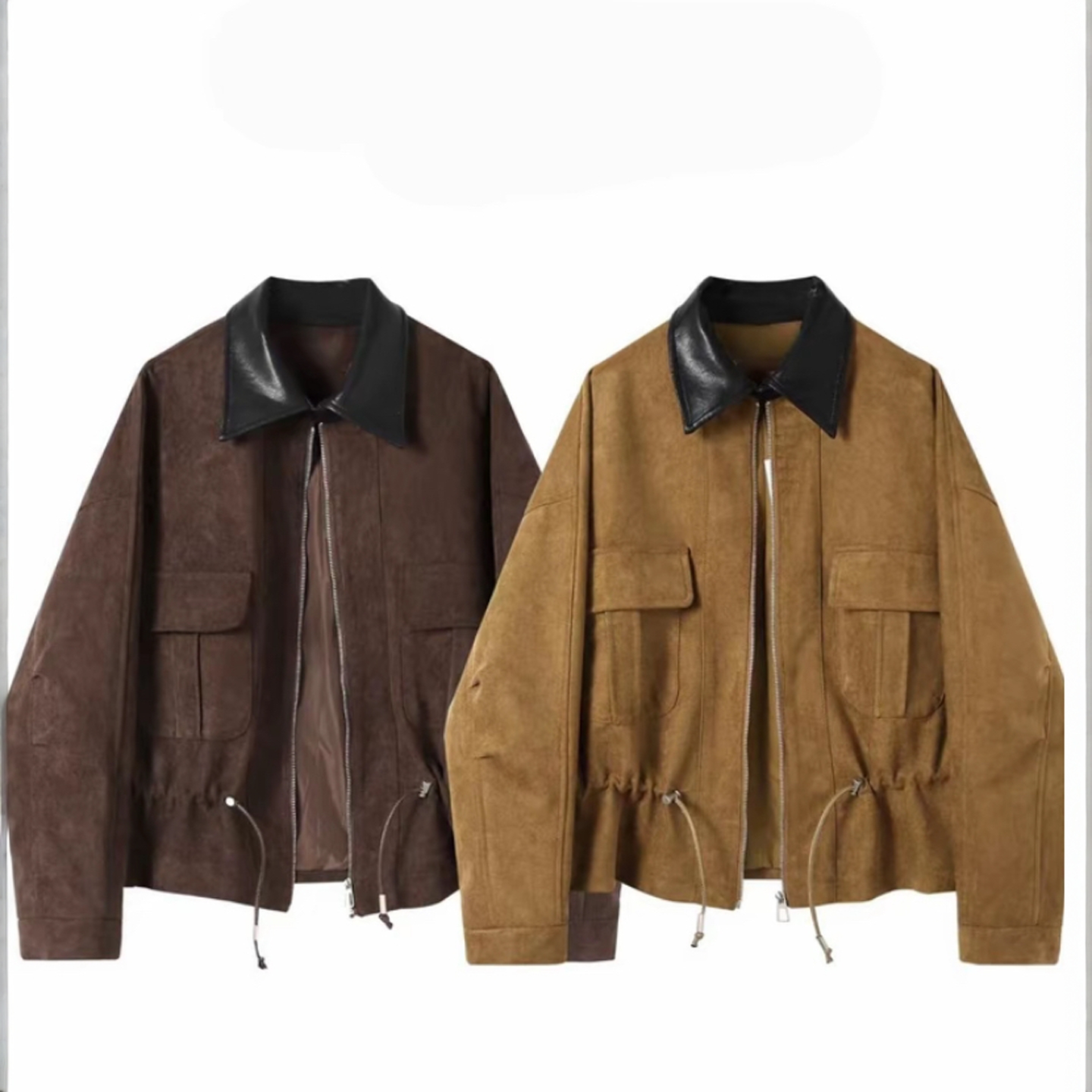 巴恩风设计感收腰夹克短外套