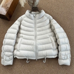 立领设计感超好看白鸭绒羽绒服女装2025冬季韩系流行时尚洋气上衣