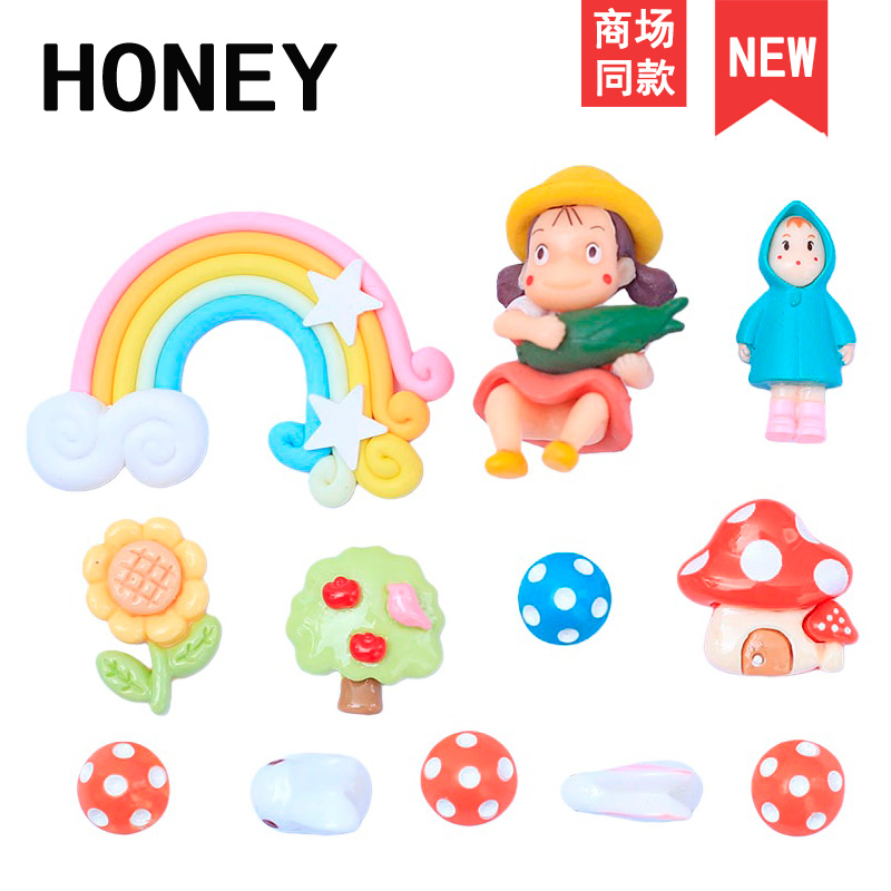 洞洞鞋适配鞋花可拆卸鞋扣diy彩虹立体小梅装饰饰品高级crocs配件