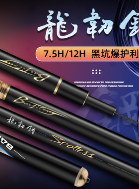 宝飞龙鱼杆超硬黑坑渔具台钓竿