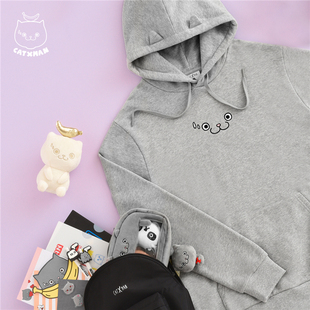 GREY CATXMAN 周柏豪 MIMIC 猫猫造型连帽卫衣 HOODIE